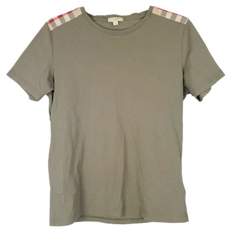 burberry shoulder patch tee|Check Label Cotton T.